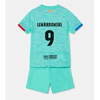 Barcelona Robert Lewandowski #9 Tredje trøje Børn 2023-24 Kortærmet (+ Korte bukser)